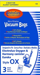 Electrolux Replacement Harmony/Oxygen Canister Bags (4 Pk) 135