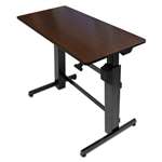 Ergotron&reg; WorkFit-D Sit-Stand Desk, 47-5/8w x 23-1/2d x 30-5/8 to 50-5/8h, Walnut/Black # ERG24271927