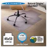 ES Robbins&reg; Natural Origins Chair Mat With Lip For Carpet, 45 x 53, Clear # ESR141042