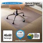 ES Robbins&reg; Natural Origins Chair Mat for Carpet, 46 x 60, Clear # ESR141052
