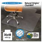 ES Robbins&reg; Natural Origins Chair Mat With Lip For Hard Floors, 36 x 48, Clear # ESR143002