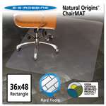 ES Robbins&reg; Natural Origins Chair Mat For Hard Floors, 36 x 48, Clear # ESR143007