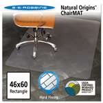 ES Robbins&reg; Natural Origins Chair Mat For Hard Floors, 46 x 60, Clear # ESR143022