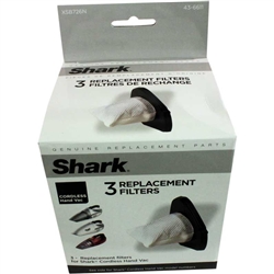 Euro-Pro Shark Cordless Hand Vac Dust Cup Filters, 3 PK