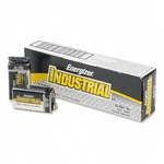 Energizer Industrial Alkaline Batteries, 9V, 12/Pack # 