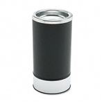 Ex-Cell Round Sand Urn w/Removable Tray, Black/Chrome #