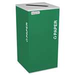 Ex-Cell Kaleidoscope Collection Recycling Receptacle, 24 gal, Emerald Green # EXCRCKDSQPEGX