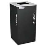 Ex-Cell Kaleidoscope Collection Recycling Receptacle, 24 gal, Black # EXCRCKDSQTBLX