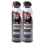 Dust-Off Disposable Compressed Gas Duster, 2 17oz Cans/
