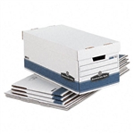 Bankers Box FastFold Stor/File Lid Box, Letter, 12 x 2