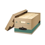 Bankers Box Stor/File Box w/Lid, Lgl, Paper, 15 x 24 x 