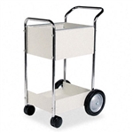 Fellowes Steel Mail Cart, 75-Folder Capacity, 20-1/2 x 