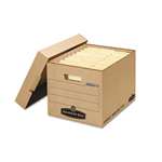 Bankers Box&reg; Filing Storage Box with Locking Lid, Letter/Legal, Kraft, 25/Carton # FEL7150001