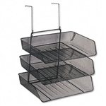 Fellowes Mesh Partition Additions 3-Tray Organizer, 13 