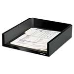 Fellowes&reg; Design Suites Letter Desk Tray, 11 1/10 x 13 x 2 1/2, Black Pearl # FEL8038501