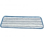 Microfiber 18-inch flat finish floor mop head FIN-FLAT with hook-and-loop Velcro backing for applying floor finish