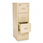 FireKing Turtle 4-Drawer Insulated File, 17-3/4w x22-1/