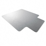 Floortex Polycarbonate Chair Mat, 48 x 53, with Lip, Cl