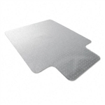 Floortex Polycarbonate Chair Mat, 47 x 35, with Lip, Cl
