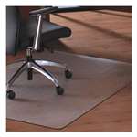 Floortex&reg; Cleartex MegaMat Heavy-Duty Polycarbonate Mat for Hard Floor/All Carpet, 46 x 53 # FLRM121345ER