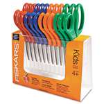 Fiskars&reg; Children's Safety Scissors, Pointed, 5 in. Length, 1-3/4 in. Cut, 12/Pack # FSK95037197J