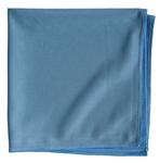 Blue smooth microfiber glass cleaning cloths, 16 by 16 inch, pack of 12, for streak-free glass and mirrors