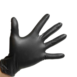 ERC HAND ARMOR(R) BLACK NITRILE GEOTEX GRIP(R) GLOVES 9 MIL CASE OF 1000, SIZE LARGE, GDNT107LRG