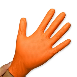 ERC HAND ARMOR(R) ORANGE NITRILE GEOTEX GRIP(R) GLOVES 9 MIL CASE OF 1000, SIZE LARGE, GDNT107ORLRG
