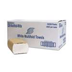 General Supply Multifold Towel, 1-Ply, White, 250/Pack, 16 Packs/Carton # GENMULTIFOLDWH