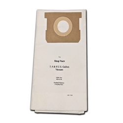 Green Klean Shop Vac 5 - 8 gallon / Medium Efficiency 712-05 Replacement Filter Bag For Everyday Dust, OEM # 906-61-00, 5 / 3 packs