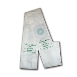 Tennant Nobles Magna Twin 2200/2600; Nobles S-Vac, Tennant model 3240/3260, Blue Star 22" DM Replacement Vacuum Bags, 100 (10 / 10 packs) , OEM #611784, 900036, 1067458, 612059, GK-MagTwin