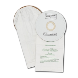 ProTeam 6 Quart (closed collar) Backpack H12 HEPA Replacement Vacuum Bags, OEM # 106995, 100 (10 / 10 packs), GK-PHP06-Hepa-2