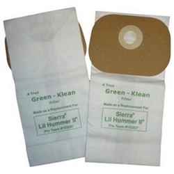 Pro Team Sierra & Lil Hummer II  Replacement Vacuum Bags, 100 (10 / 10 packs), OEM#103227, GK-Sierra-2