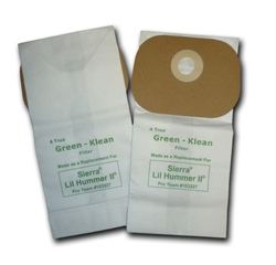 Pro Team Sierra & Lil Hummer II  Replacement Vacuum bags, 100 (10 / 10 packs) , OEM # 103227