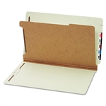 Globe-Weis Pressboard End Tab Classification Folders, 4