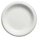 Genpak&reg; Elite Laminated Foam Plates, 8.88 Inches, White, Round, 125/Pack # GNPLAM09