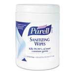 PURELL&reg; Sanitizing Wipes, 6 x 6.75, White, 270 Wipes per Canister, 6 per Carton # GOJ911306CT