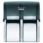 Georgia Pacific&reg; Professional Compact Four Roll Coreless Tissue Dispenser, 11 3/4 x 6 9/10 x 13 1/4, Smoke # GPC56744