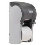 Georgia Pacific&reg; Professional Vertical Double Roll Coreless Tissue Dispenser, 6 x 6 1/2 x 13 1/2, Smoke # GPC56790