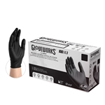 Gloveworks Black Nitrile Examination Gloves, Small, GWBEN42100-S