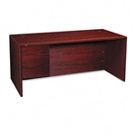 HON 10500 Series Left Pedestal Desk, 66w x 30d x 29-1/2