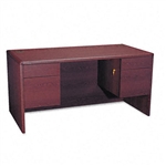 HON 10700 Series Desk, 3/4-Height Double Pedestals, 60w