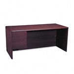 HON 10700 Series Desk, 3/4-Height Left Pedestal, 66w x 