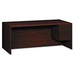 HON&reg; 10700 Series Single 3/4-Right Pedestal Desk, 72w x 36d x 29-1/2h, Mahogany # HON10785RNN