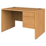 HON&reg; 10700 Series Single 3/4-Right Pedestal Desk, 48w x 30d x 29-1/2h, Harvest # HON107885RCC