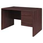 HON&reg; 10700 Series Single 3/4-Right Pedestal Desk, 48w x 30d x 29-1/2h, Mahogany # HON107885RNN
