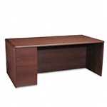 HON 10700 Series Desk, Full-Height Left Pedestal, 72w x