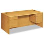 HON&reg; 10700 Series Desk, 3/4-Height Double Pedestals, 72w x 36d x 29-1/2h, Harvest # HON10791CC