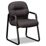 HON 2090 Pillow-Soft Series Guest Arm Chair, Black Upho