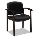 HON&reg; 2111 Invitation Reception Series Wood Guest Chair, Mahogany/Solid Black Fabric # HON2111NCU10